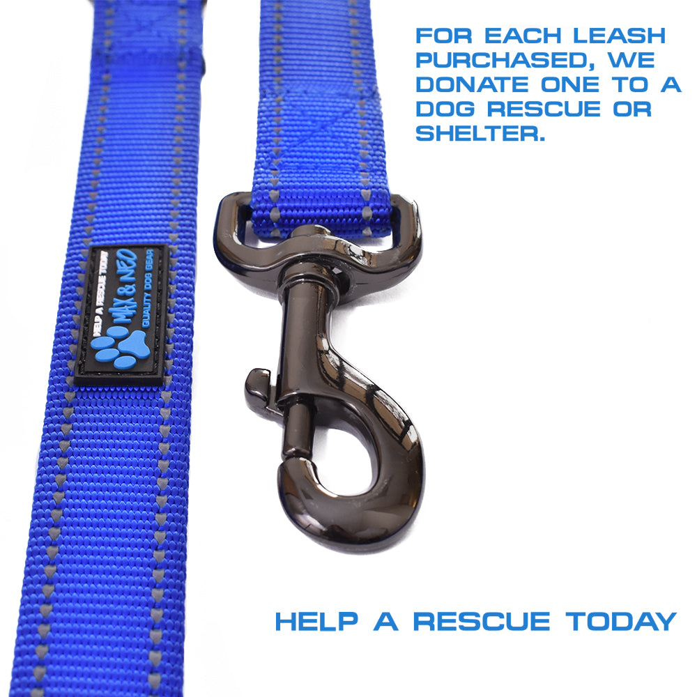 6 FT x 1" Double Handle Heavy Duty Reflective Leash