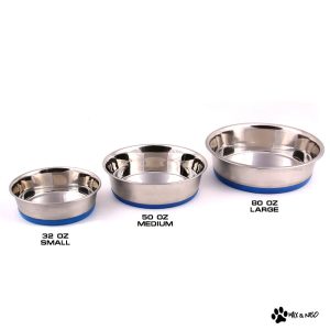 Stainless Steel Heavy Non-Skid Dog Bowls - Image 3