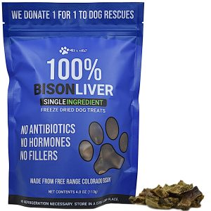 Freeze Dried Bison Liver Dog Treats - Image 1