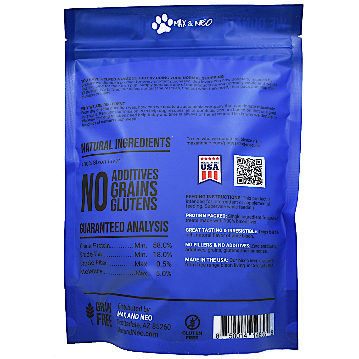 4 PACK Livers and Salmon Freeze Dried Dog Treats (Beef Liver, Bison Liver, Chicken Liver, Sockeye Salmon) - Image 5