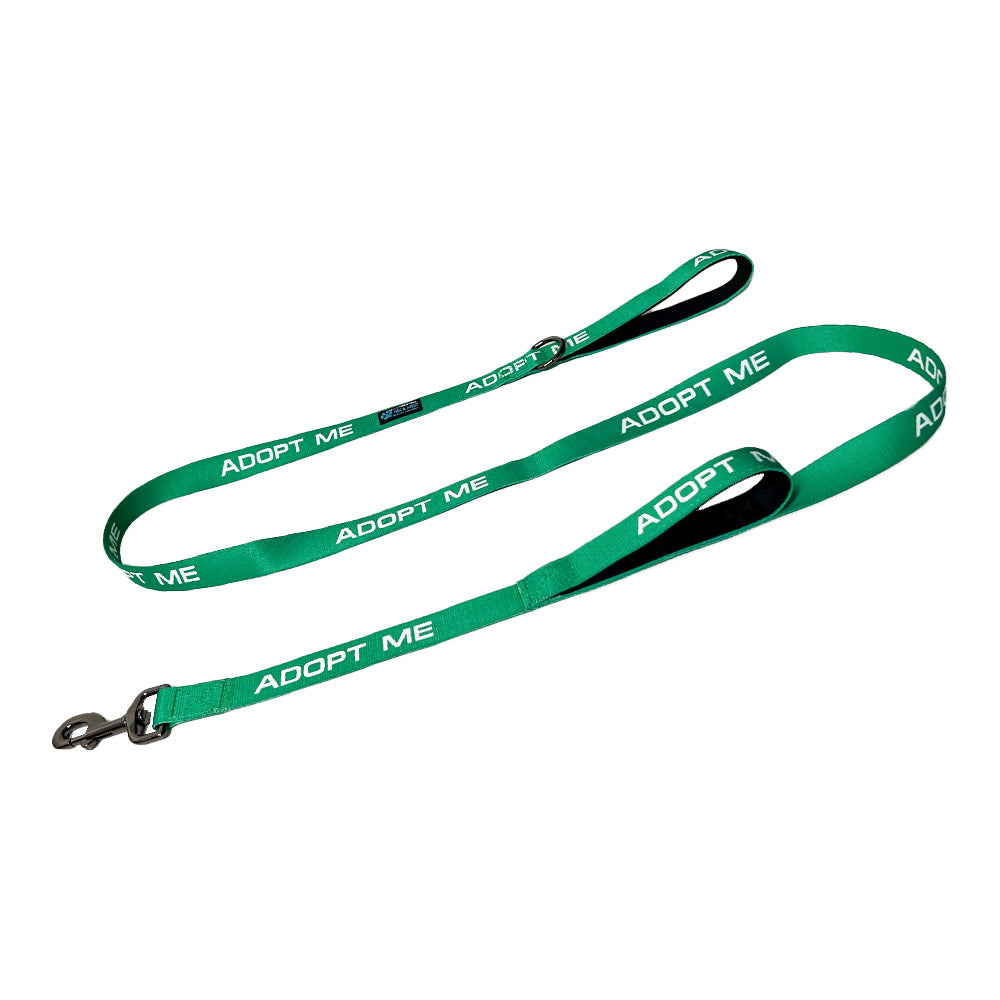25 Pack - Mixed Color 6 FT x 1" ADOPT ME Double Handle Dog Leash