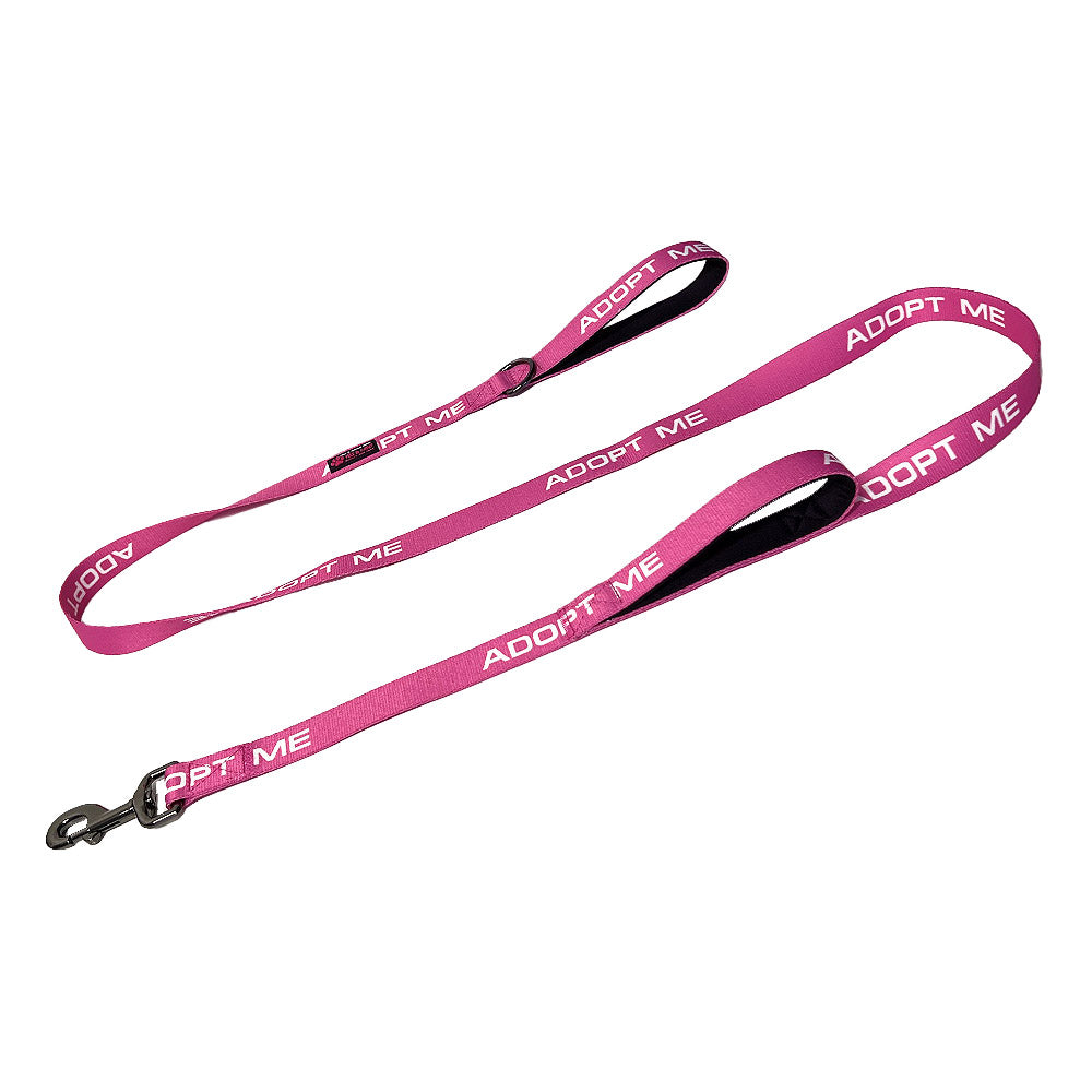 25 Pack - Mixed Color 6 FT x 1" ADOPT ME Double Handle Dog Leash