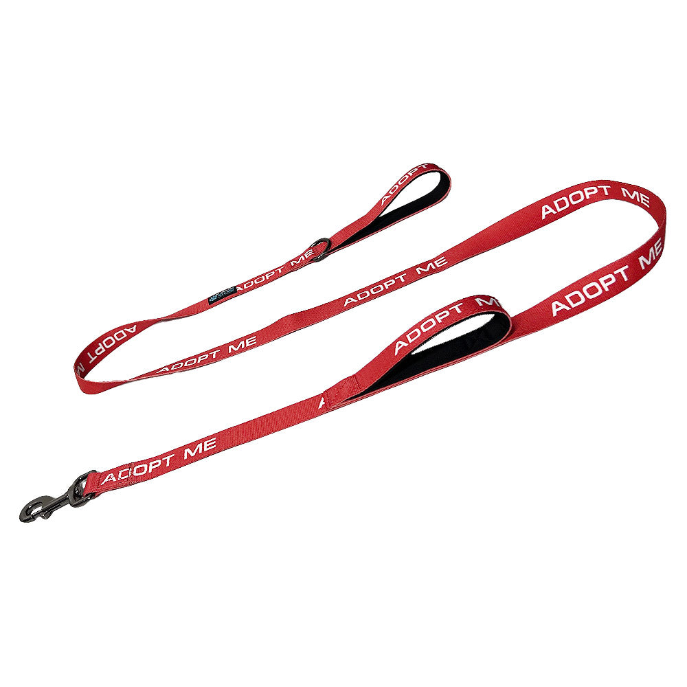 25 Pack - Mixed Color 6 FT x 1" ADOPT ME Double Handle Dog Leash
