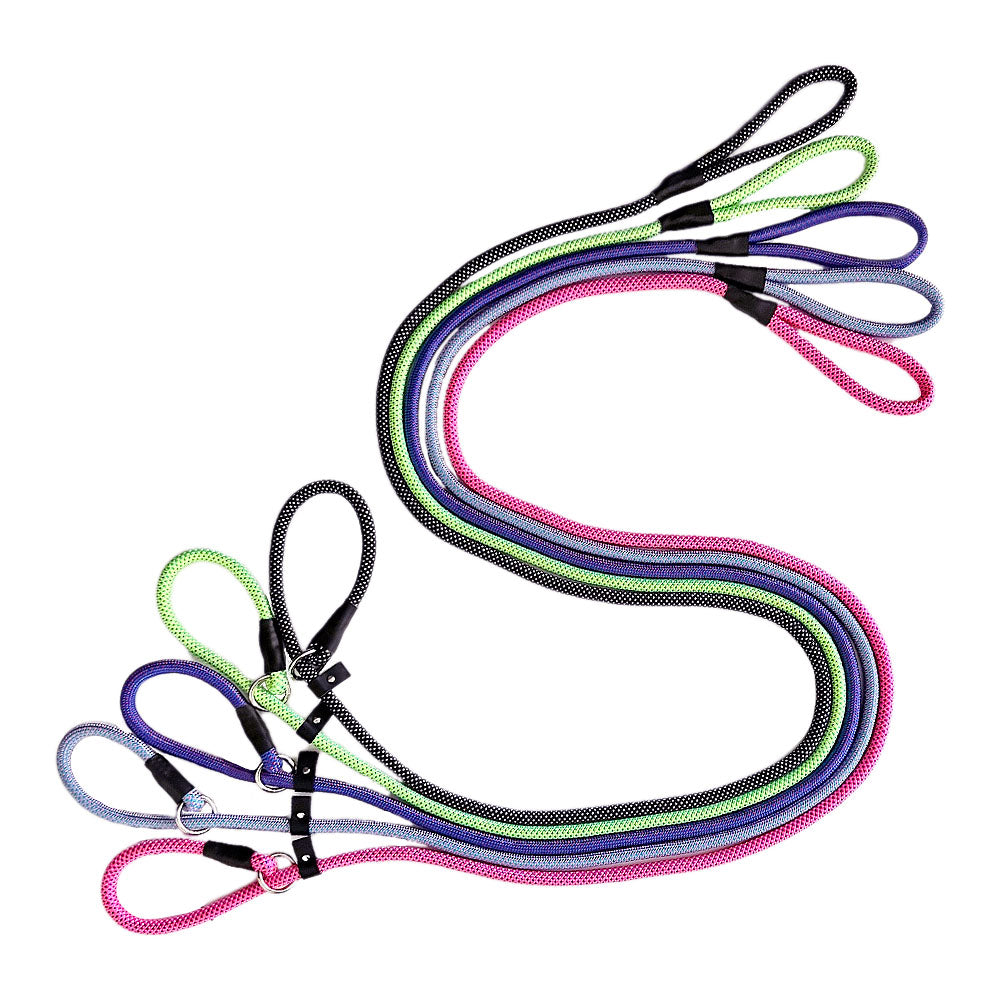 Bulk Pack - Mixed Color - 5 FT Nylon Rope Slip Lead