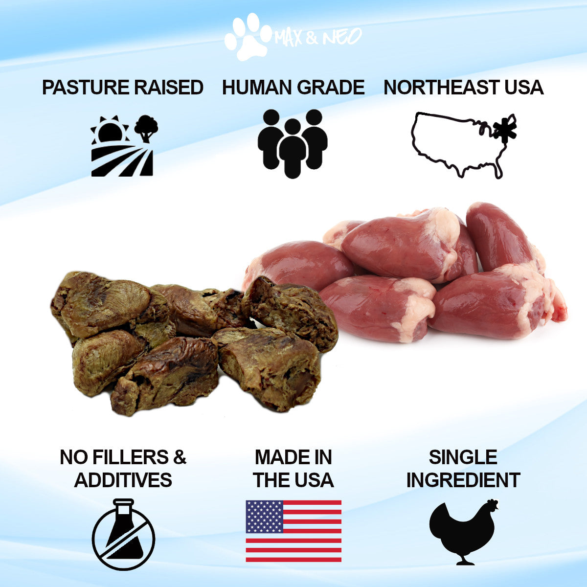 Freeze Dried Chicken Heart Dog Treats - Image 4
