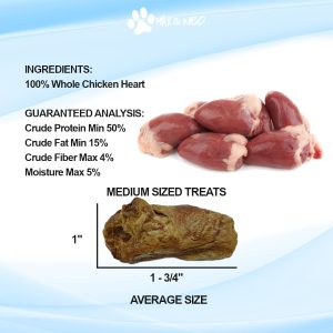 Freeze Dried Chicken Heart Dog Treats - Image 3
