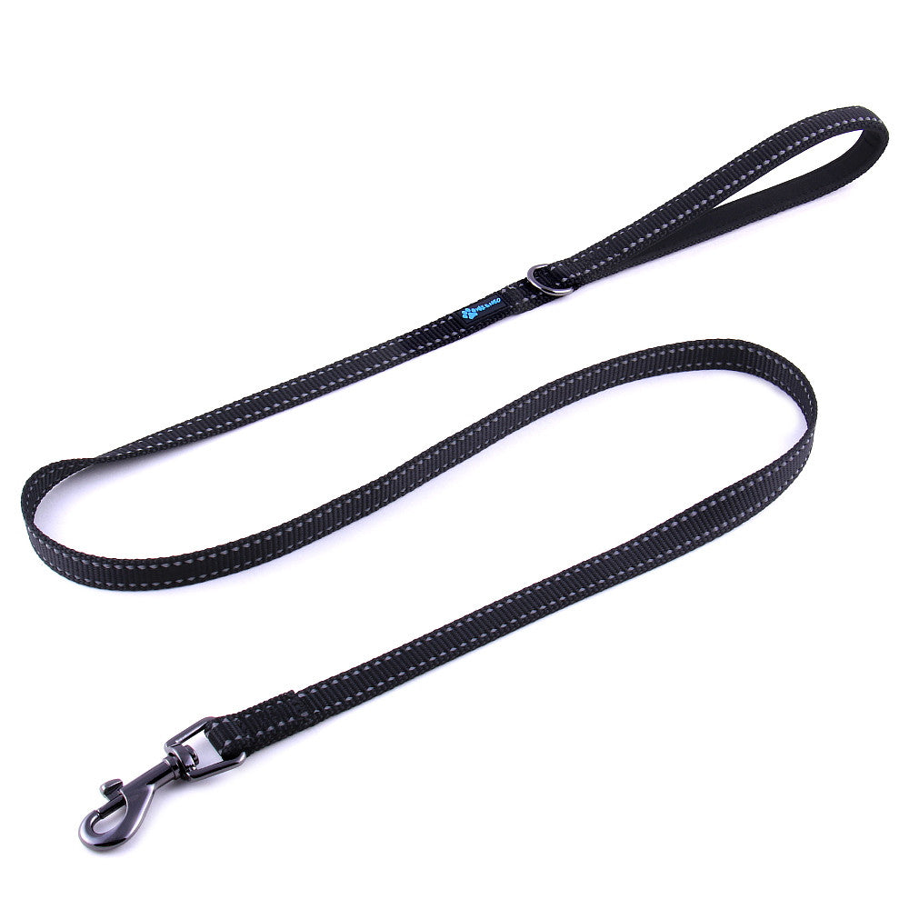 4 FT x 5/8" Wide Small Dog Nylon Reflective Dog Leash