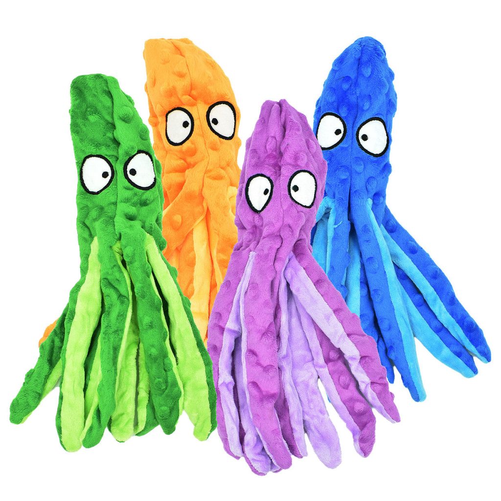 Octopus Crinkle No Stuffing Toys