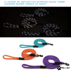 6 Foot Rope Reflective Leash - Image 8