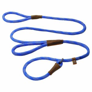 5 Foot Double Handle Reflective Nylon Rope Slip Lead - Image 3