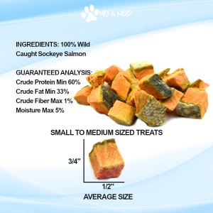 Freeze Dried Wild Caught Sockeye Salmon Dog Treats - Image 4