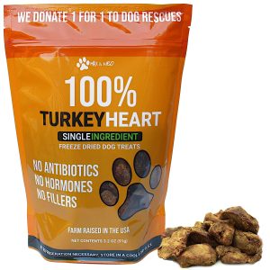 Freeze Dried Turkey Heart Dog Treats - Image 1