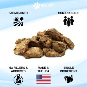 Freeze Dried Turkey Heart Dog Treats - Image 2
